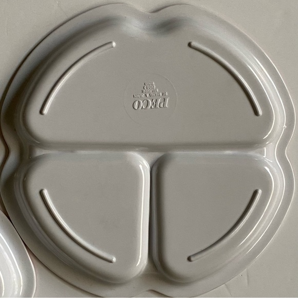 Peco Child's Melamine Divided Plates Trains Boats Airplanes Vintage 1984 Dish - Picture 10 of 16